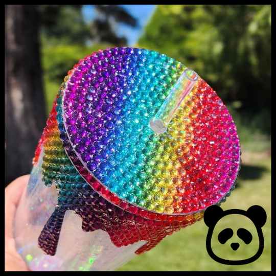 *Ready to Ship* Rainbow Snowglobe Tumbler